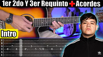 Intro - Junior H - Tutorial Guitarra | 1er, 2do y 3er Requinto + Acordes | TABS