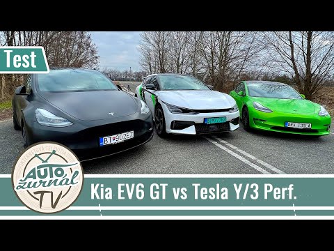 Kia EV6 GT vs Tesla Y Perf. a Tesla 3 Perf. - Najšportovejšia Kia všetkých čias obrazok