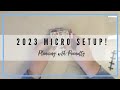 2023 Micro Planner Setup | Making a Micro Happpy Planner from Scratch | Bullet Journal