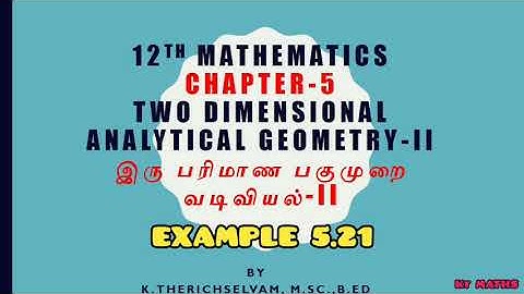 EXAMPLE 5.21- TN 12TH MATHS