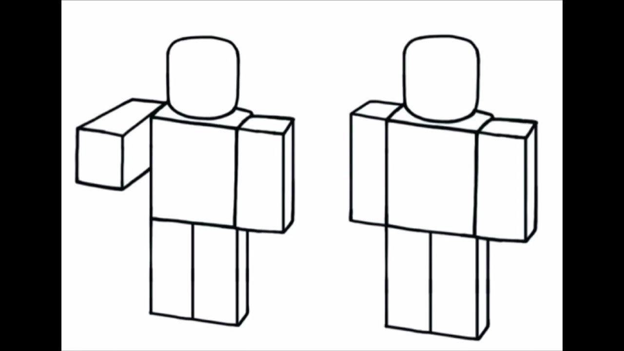 An white blocky Roblox body thing to draw people’s Roblox character