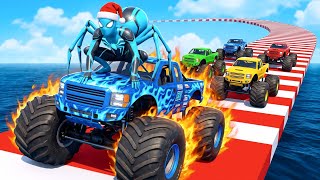 Spider Hero Monster Truck Race Challenge | GTA 5 Funny Gameplay 🚛🔥 screenshot 4