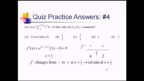 Review of Fundamental Theorem of Calculus (FTC): Problem Set #2