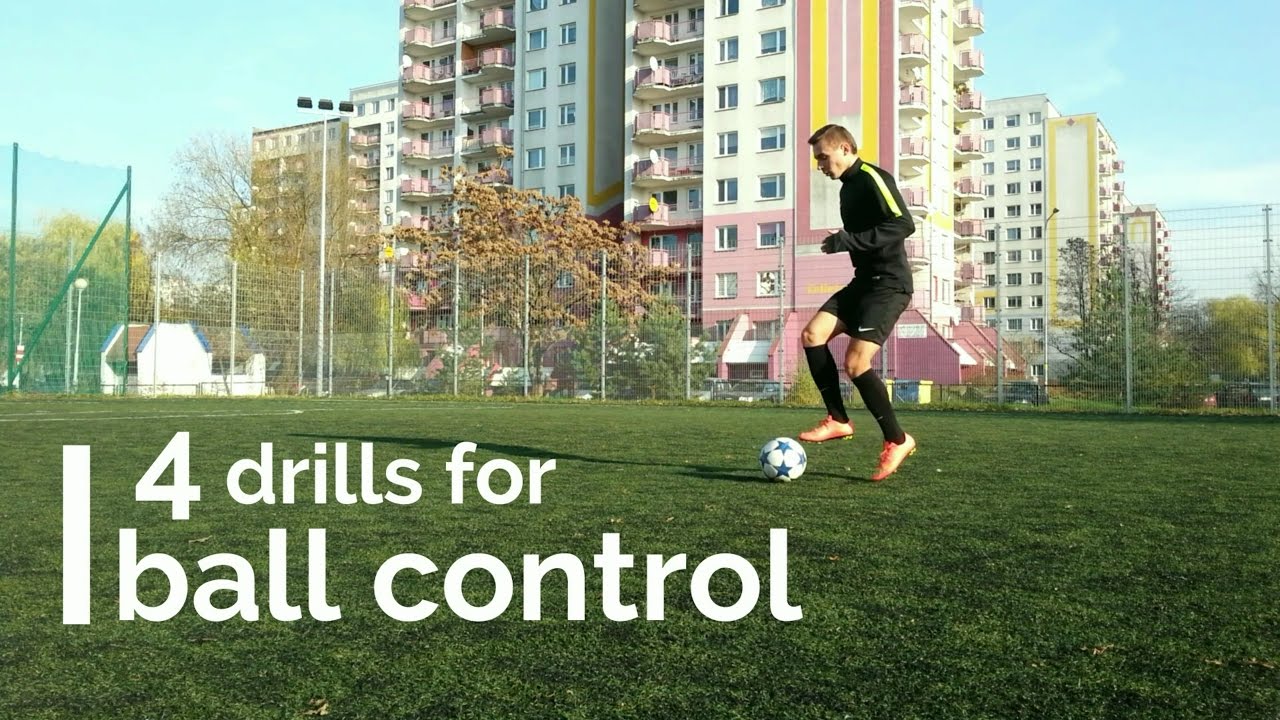 4 EASY DRILLS to improve BALL CONTROL ⚽️ YouTube