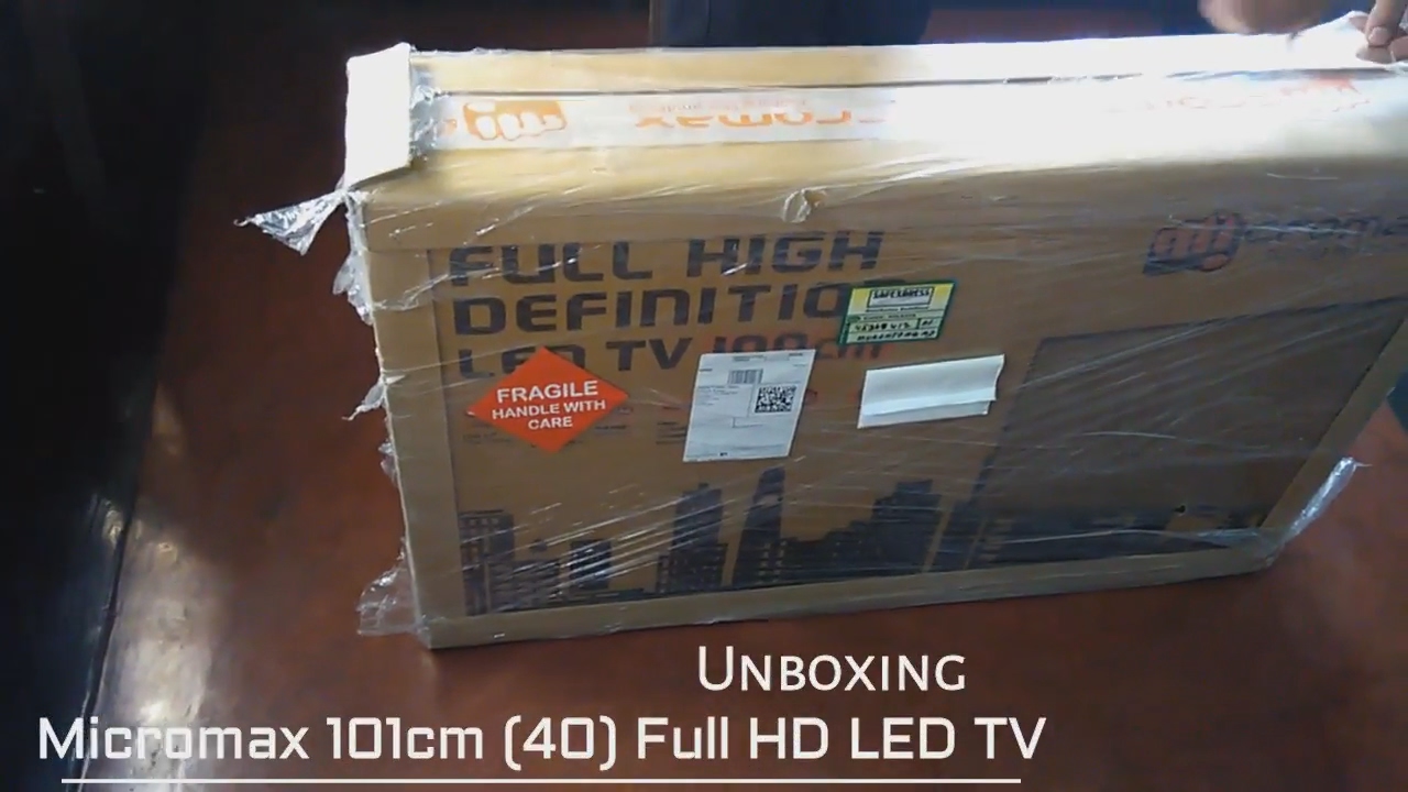 Micromax 101cm (40) Full HD LED TV  (Unboxing)