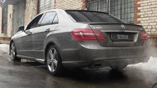 Спортивная выхлопная система на Mercedes E350 W212