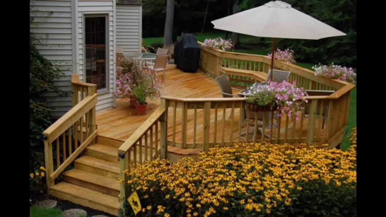 Simple Deck landscaping ideas - Home Art Design Decorations