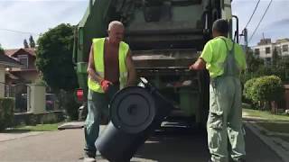 Garbage Truck in Szigetszentmiklos, Hungary