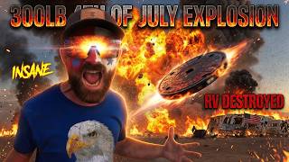 INSANE 300lb 4th of July Explosion! RV Cannon, Flying 1000lb Manhle Cover Total Car Destruction