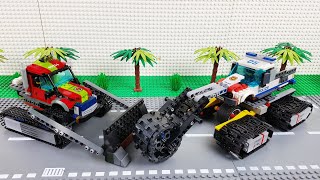 Lego Experimental Cars | Police car vs Bulldozer, Tractor Toy Vehicles For Kids | Lego City