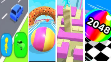 Shape Shifting vs Candy Ball Run vs Stacky Dash vs Ball Run 2048 #94 Satisfying Mobile Game