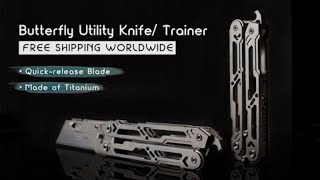 The Most Powerful Utility Knife Youll Ever Own Bladewing Titanium Butterfly