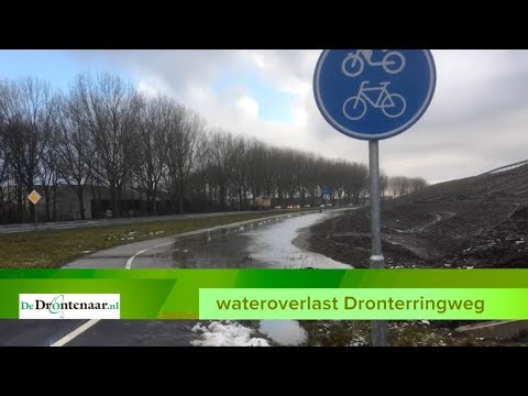 VIDEO | Wateroverlast langs Passage Dronten: „Kan een keer gebeuren”