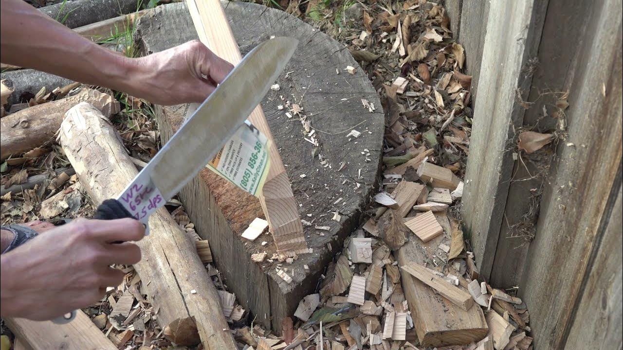 Straight Razor Edge Chops 2x4 Steel W2 65rc YouTube