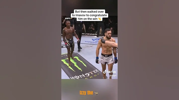 Israel Adesanya unhappy after loss but then congratulates Imavov #ufc #ufcnews #shortsfeed #viral 🥊