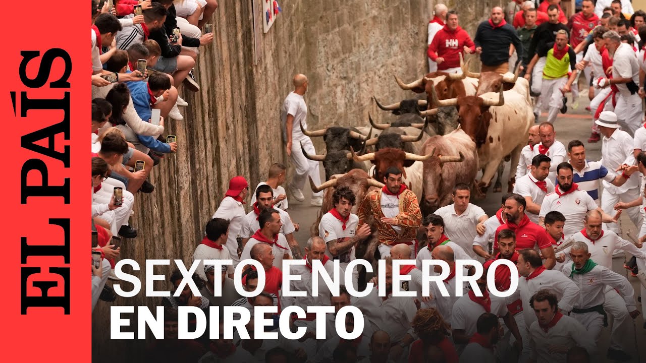 Así se ha vivido en directo el encierro de José Escolar de San Fermín 2025  | EL PAÍS