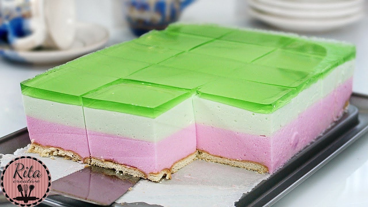 Желейный пенный торт