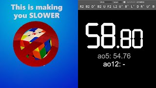 Why you aren't sub 1 on 3x3