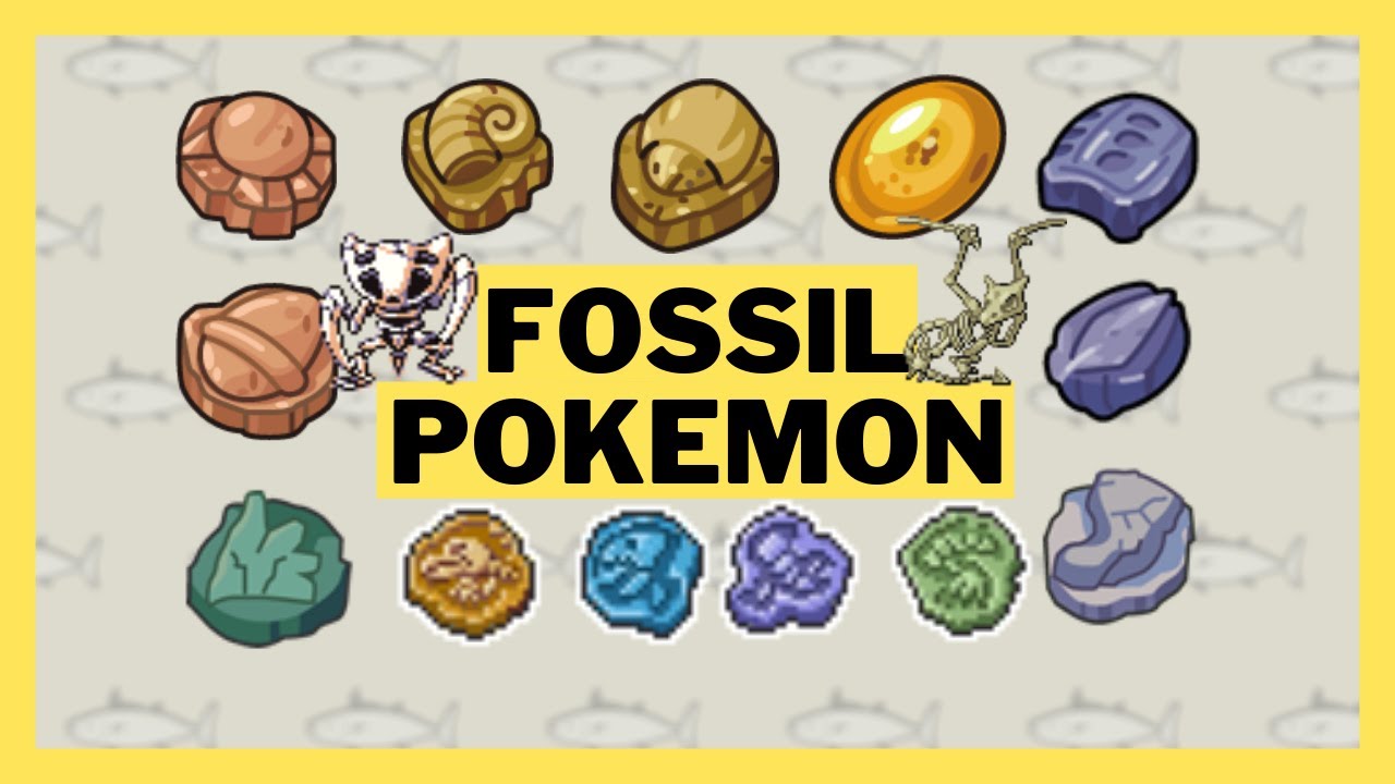 Every Fossil Pokemon (Gen 1 - 8) - YouTube