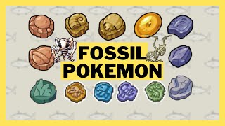 Every Fossil Pokemon (Gen 1  8)