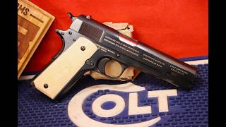 1916 Colt Government Model 1911 - Presented To Capt Constand Cordier - Harvard University Regiment