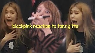 blackpink cute reaction to blink&#39;s gifts