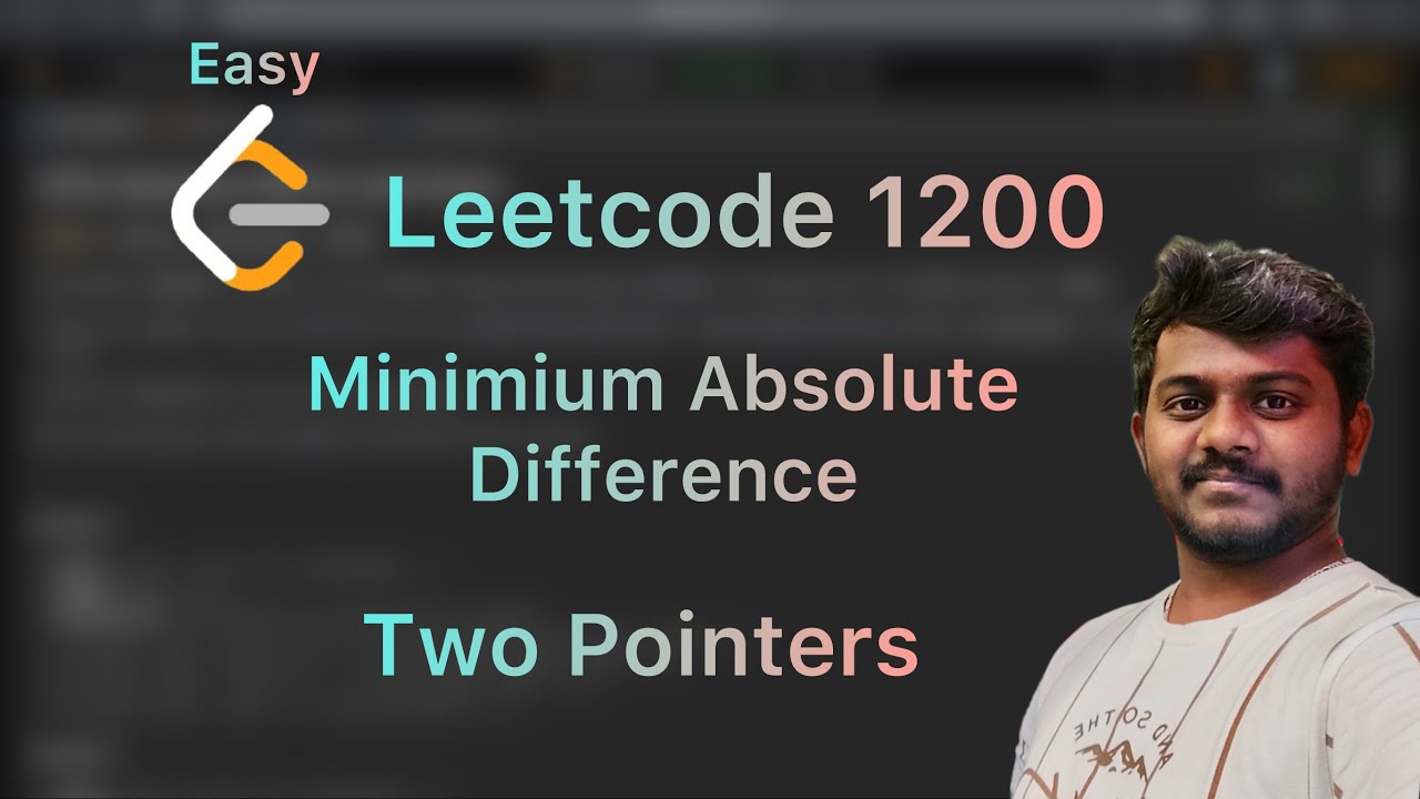 Leetcode 1200 - Minimum Absolute Difference - YouTube