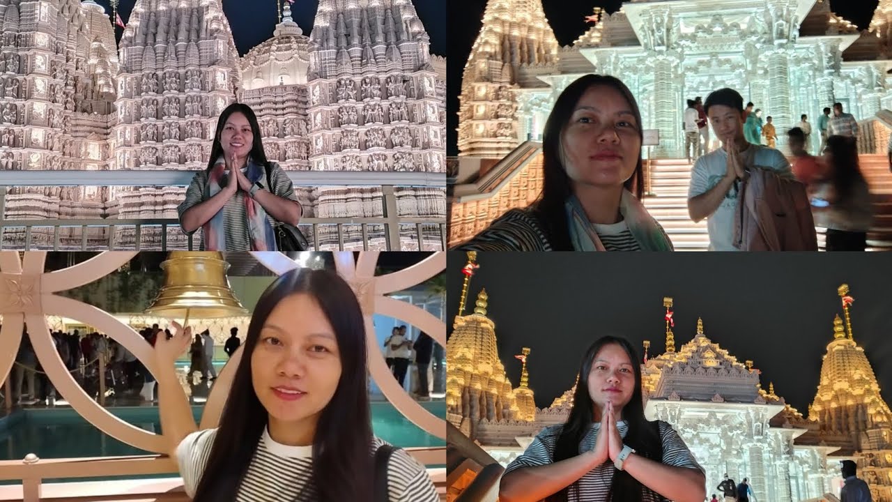 Exploring the BAPS Hindu Mandir Abu Dhabi in the UAE🙏😇// #bapshindutample