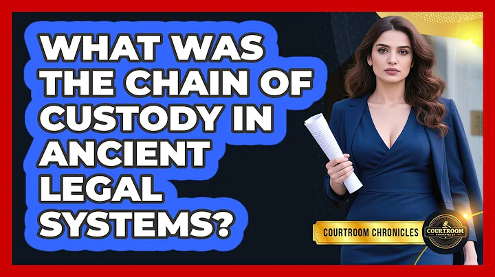 What Was The Chain Of Custody In Ancient Legal Systems? - Courtroom Chronicles
