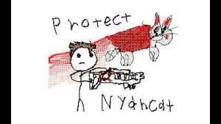 Protect Nyan Cat an old hatena flipnote series