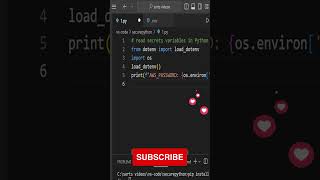 you know this .env files SECRET magic in python 🐍| load_dotenv()  #code #programming #python