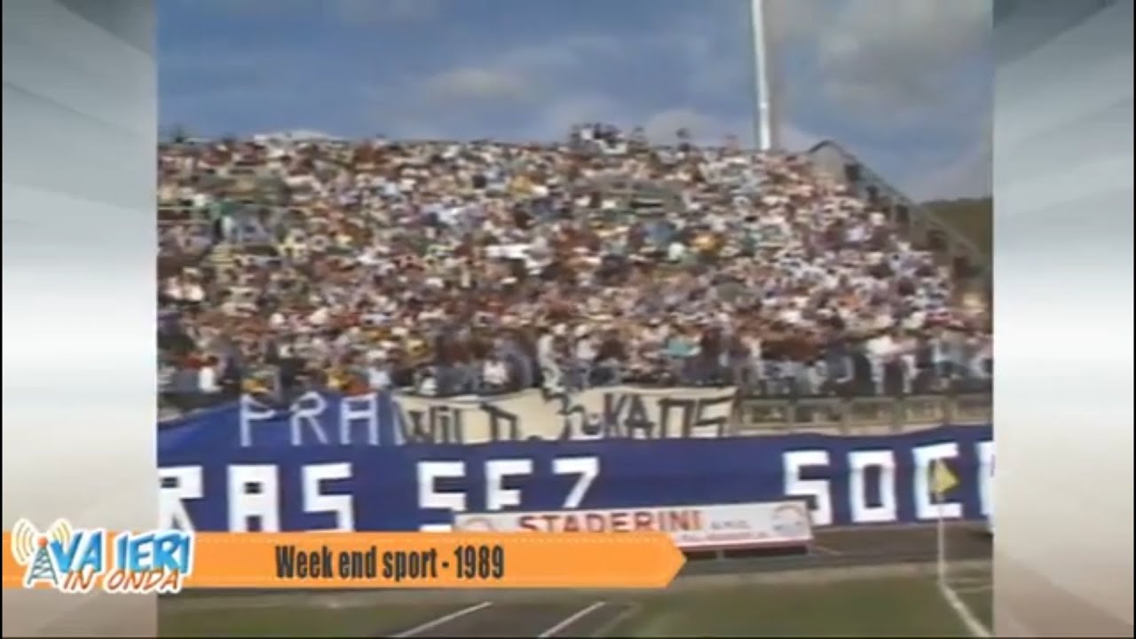 Week end Sport 1989 Servizio pre Prato-Triestina TV Prato Piero Ceccatelli AC Prato 1908