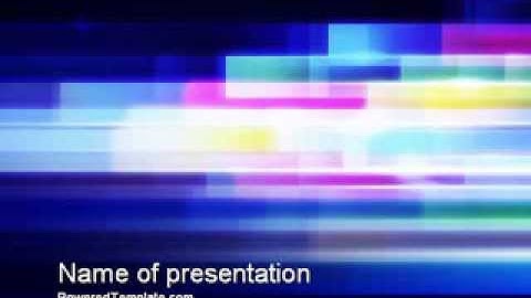 Abstract Multicolor Motion PowerPoint Template by PoweredTemplate.com