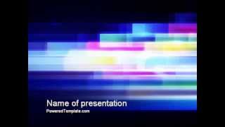 Abstract Multicolor Motion PowerPoint Template by PoweredTemplate.com