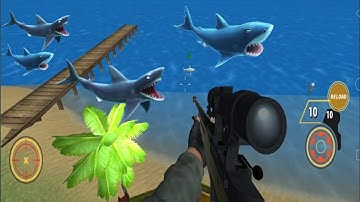 Wild Shark Fish Hunting Games Android Gameplay