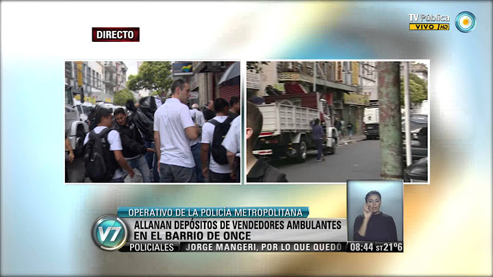 Visión 7: Operativo en Once en busca de mercadería ilegal de manteros (1)