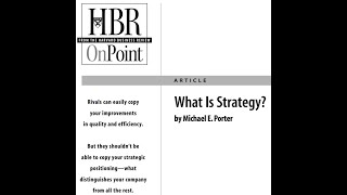 What is Strategy ? 마이클 포터