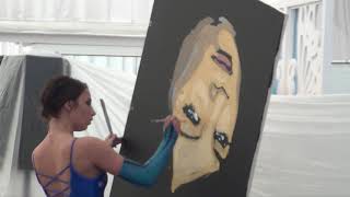 Dancing Painter Show. Female portraits. March - April - May - June 2018