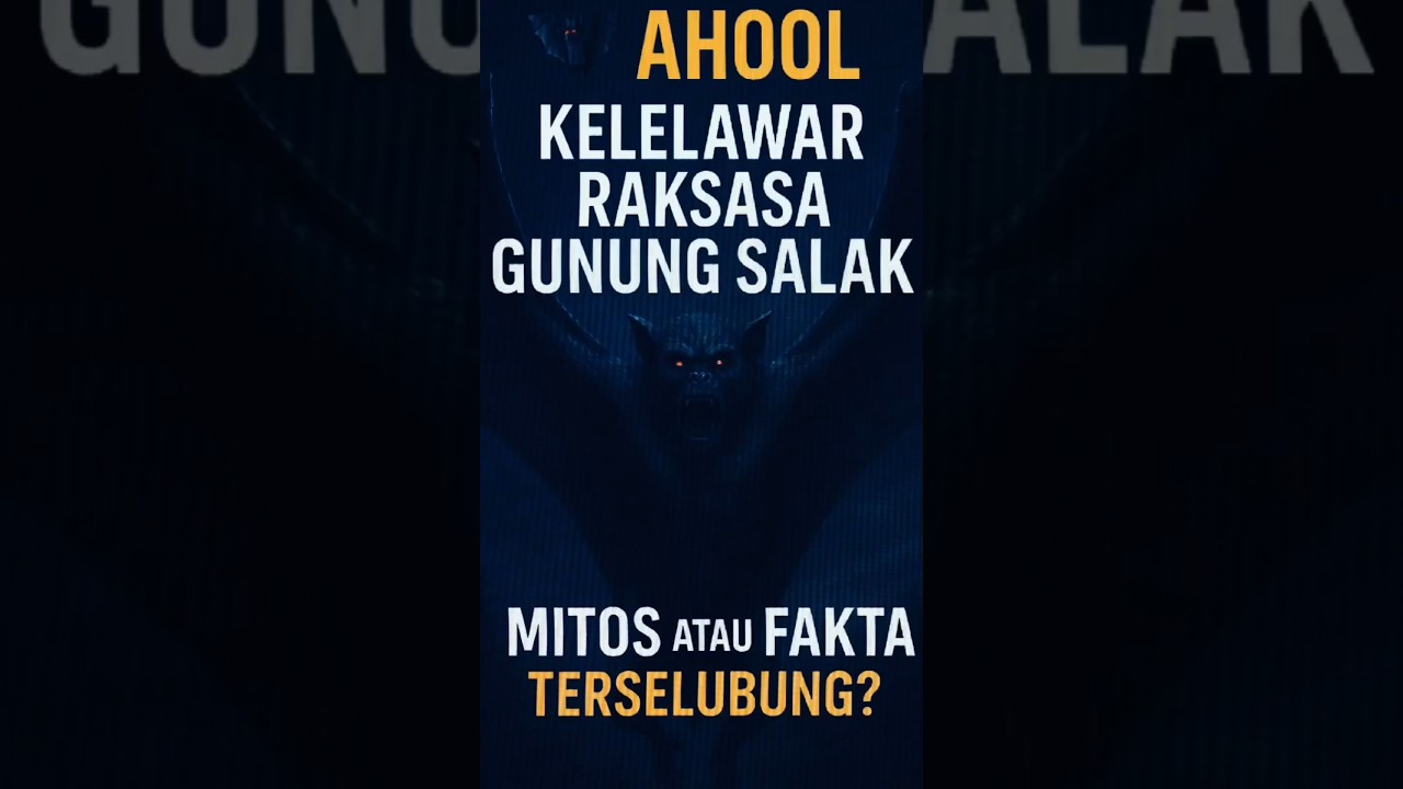 “🦇 Ahool: Kelelawar Raksasa Gunung Salak | Mitos atau Fakta Terselubung? 