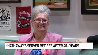 Hathaway's Diner server retires after 40 years