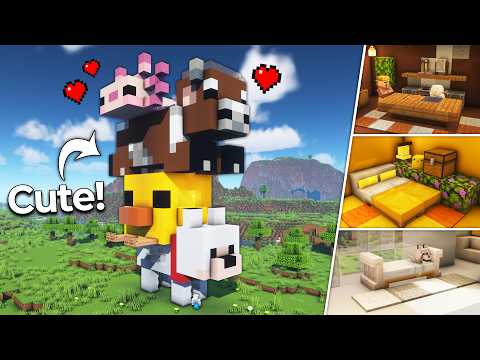 ⛏️ Minecraft :: Build a 4-floor Baby <strong>Mob</strong> Shaped House 🥰 [마인크래프트 귀여운 4층 아기 몹 집짓기 건축강좌]