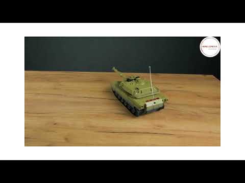 Радиоуправляемая модель танк M1A2 Abrams 1:28 Игрушечная военная техника бронемашина Крутит башню едет на 360°, видео 1