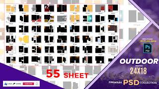 Outdoor 55 Sheet Album Design PSD UPPS || 2026_24X18 Foto Pixels Media_Download