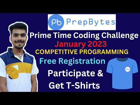 Prepbytes Launched Prime Time Coding Challange | Get Free T-Shirts # ...
