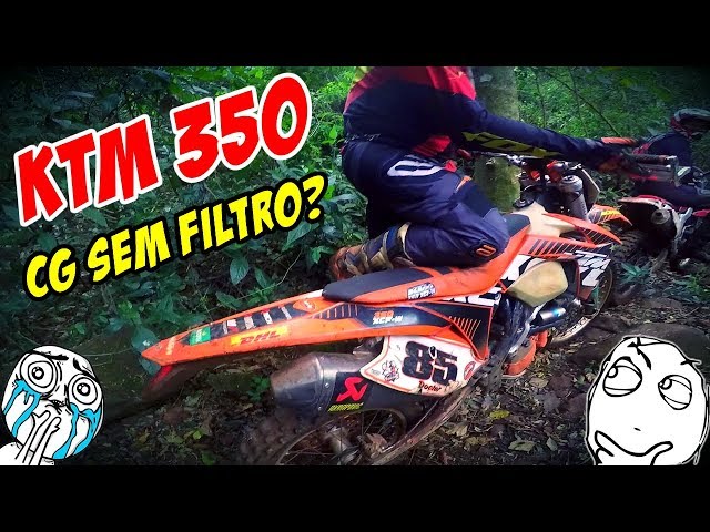 PRIMEIRA VEZ Testando um KTM 350 de Trilha VEJA só essa moto de trilha.. 