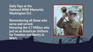 Saturday 08/22/2026: Daily Taps at the National WWI Memorial in Washington, DC