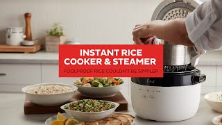 The perfect companion to your Instant Pot or Air Fryer - Introducing Instant Rice Cooker + Steamer