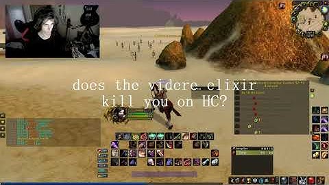 Does the VIDERE ELIXIR KILL YOU on HARDCORE Classic? (Meet at the grave quest)