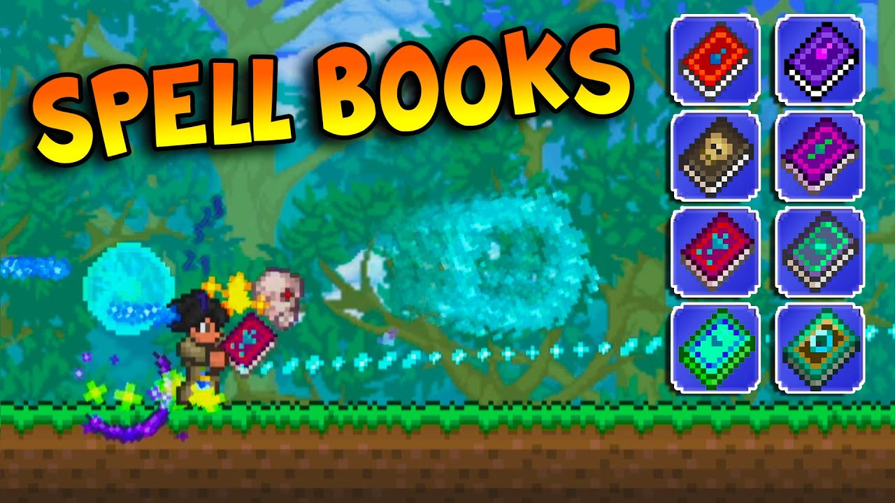 Terraria, But EVERY Spell Book Attacks At The Same Time... YouTube