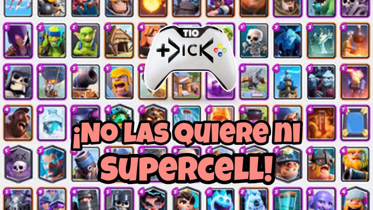 LAS 5 CARTAS MENOS USADAS EN LADDER | CLASH ROYALE mando de juego móvil